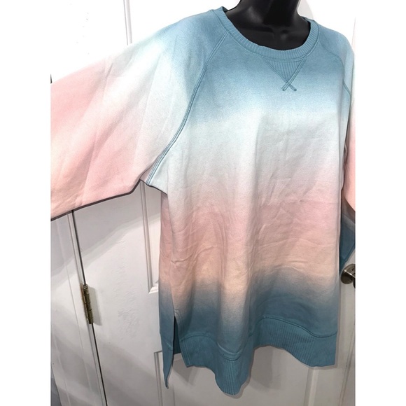 Maurices Plus Size Willowsoft Ombre Striped Fleece Sweatshirt - Picture 4 of 7